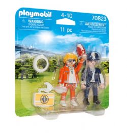 PLAYMOBIL DUO PACKS - MÉDECIN ET OFFICIER DE POLICE #70823